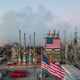 A view of the Marathon Petroleum Corp’s Los Angeles Refinery in Carson, California, April 25, 2020.